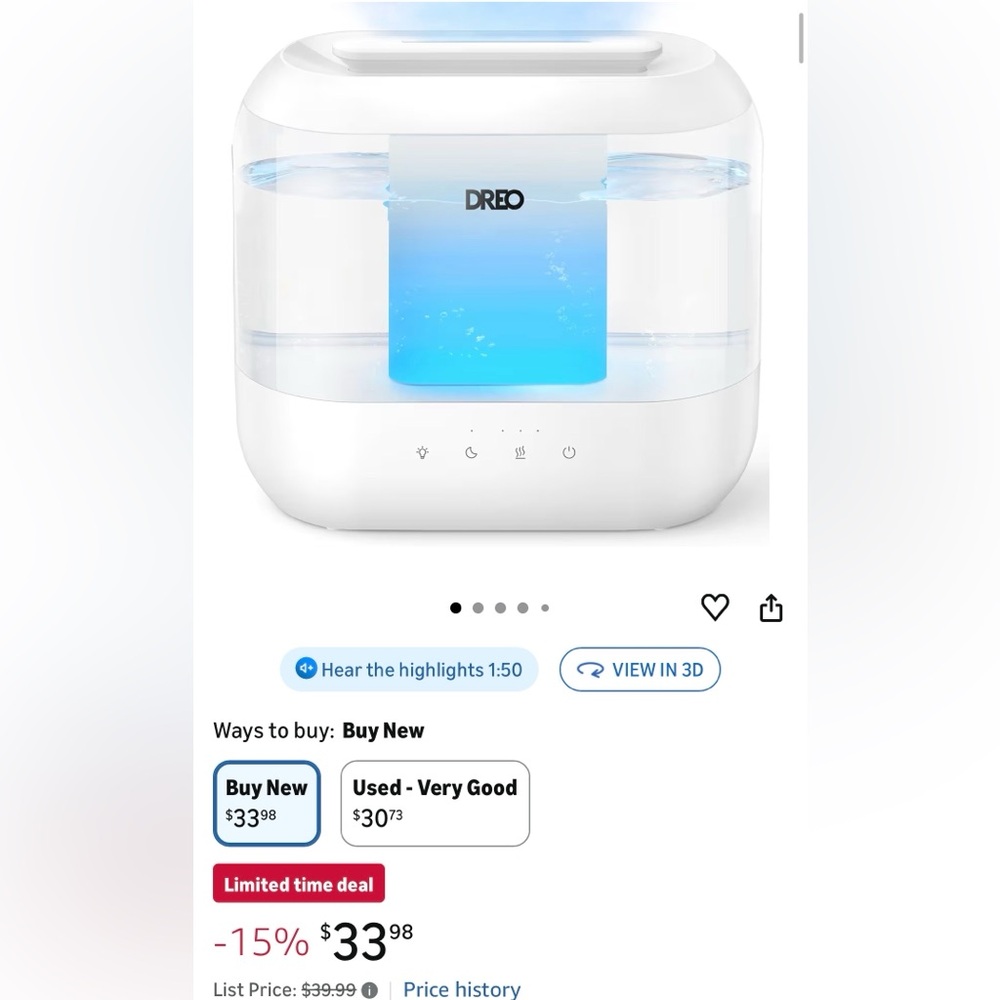 Blue and White Air Purifier